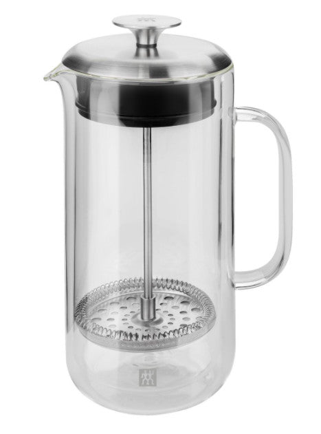 3-PC DOUBLE WALL FRENCH PRESS AND LATTE GLASS SET